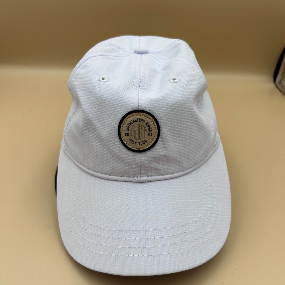 Kate Lord Ahead White Ripstop Golf Hat Southeastern Junior Golf Tour SJGT Cap